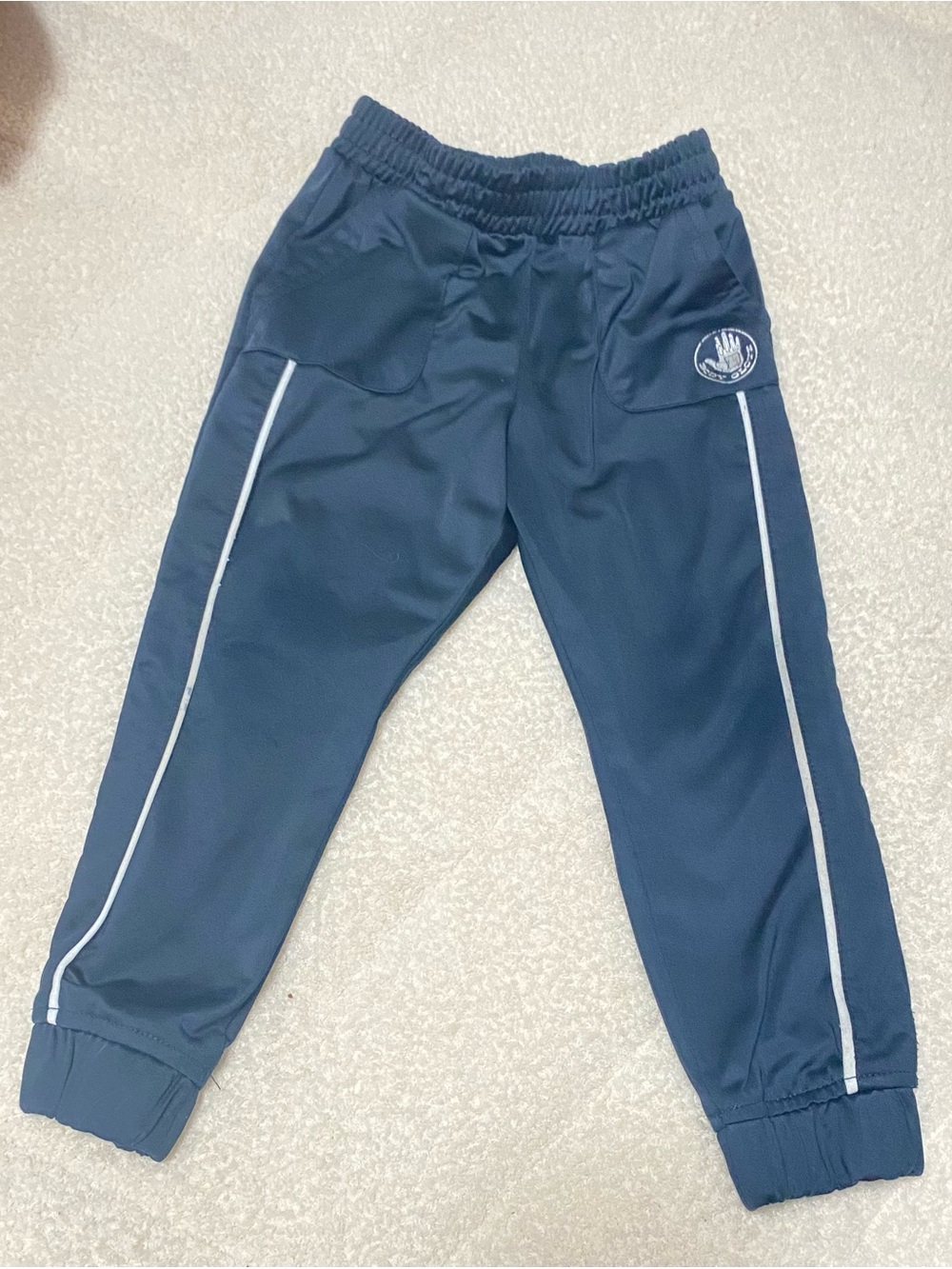 Vintage body glove Navy Kids Athletic Joggers with White Piping size 2T